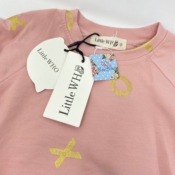 NWT Elastic Waist Joggers & Top w/ XO Foil - Picture 3 of 7